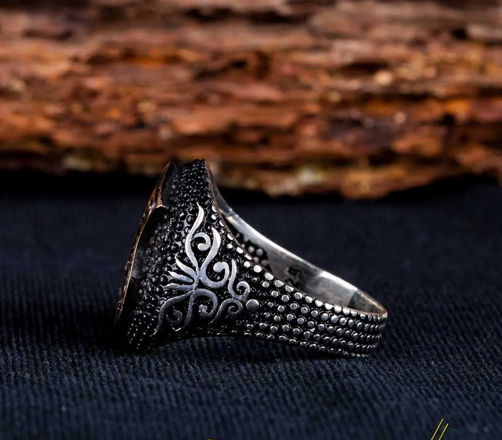 Stoneless Nalain Pak Oval Silver Ring