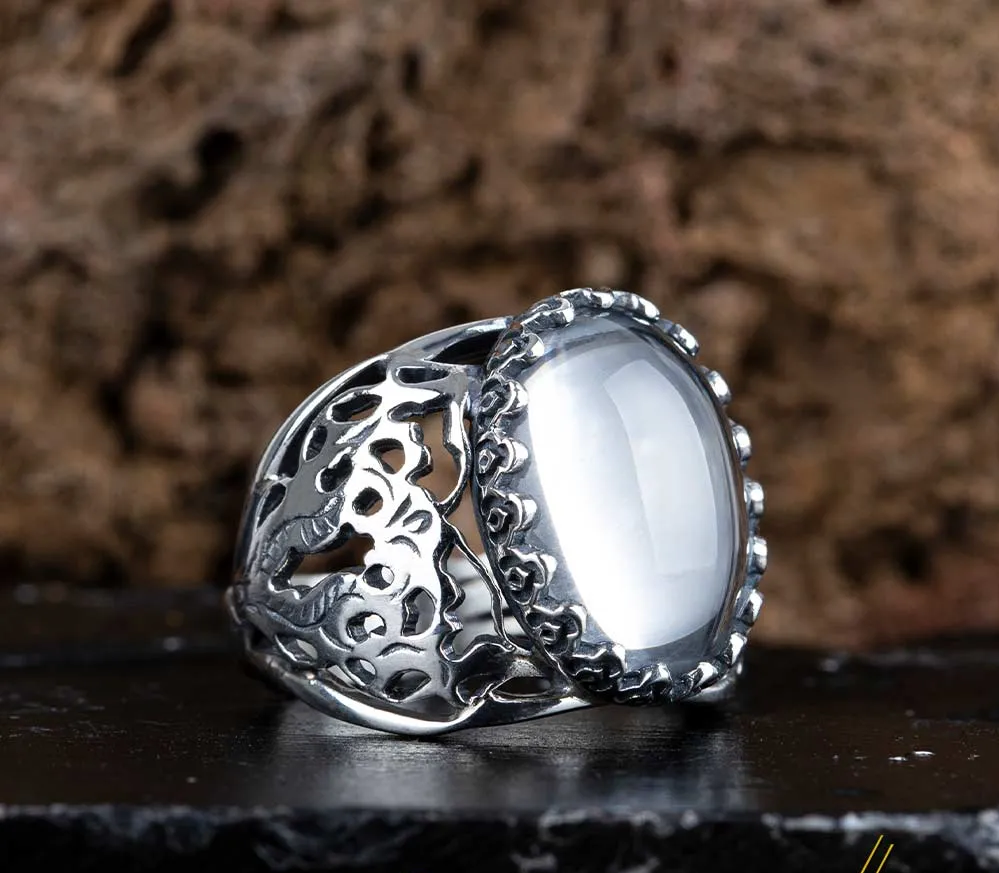 Dur Al Najaf Silver Classic Men Ring