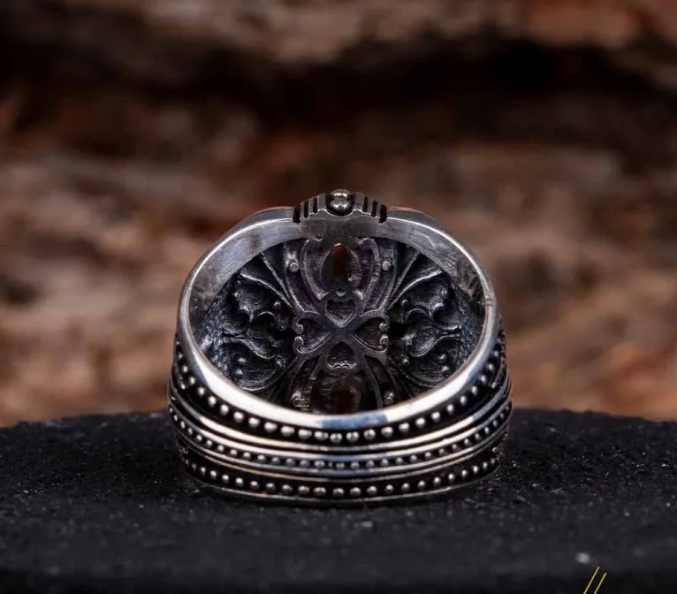 Elegant White Zircon Covered Silver Ring