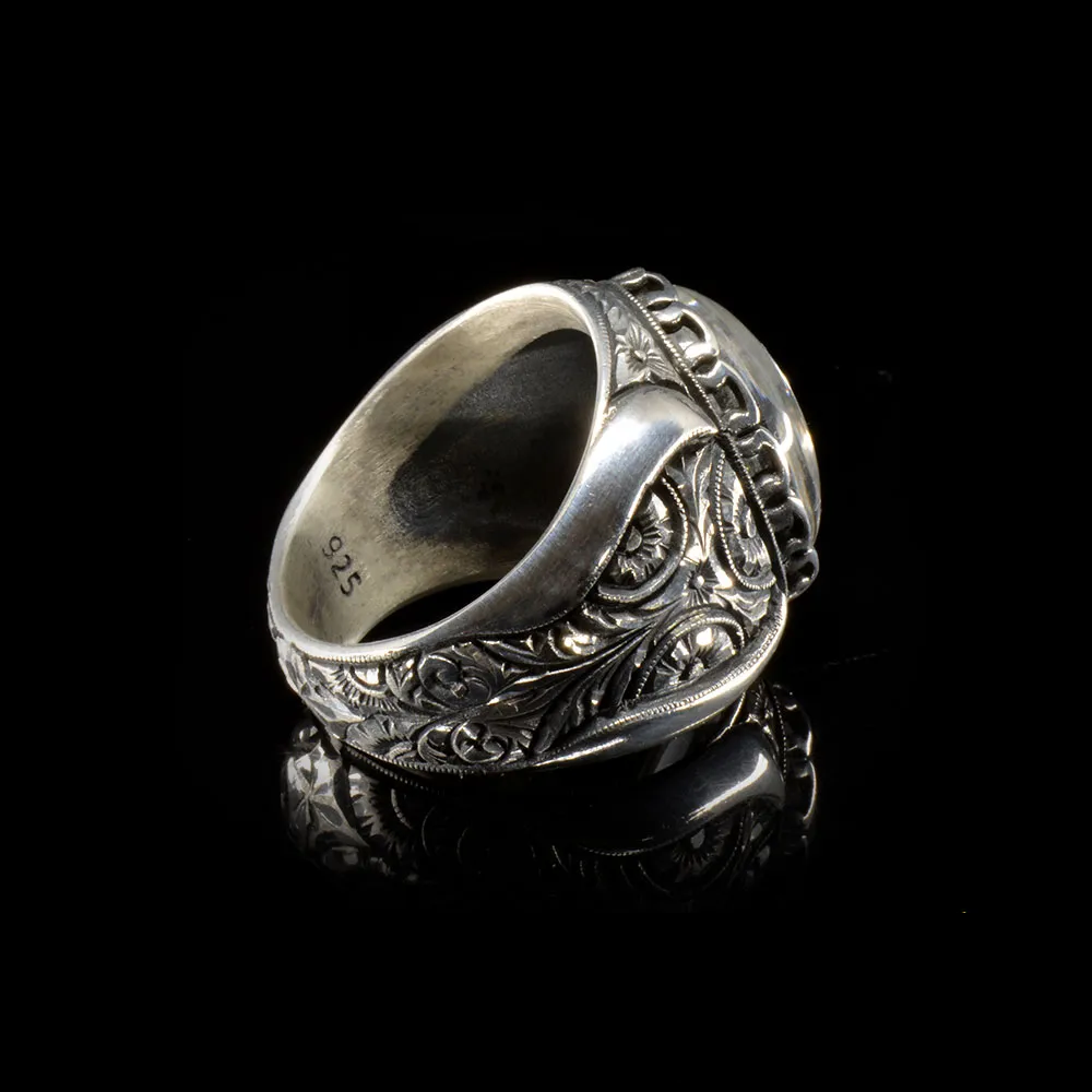 Handcraft Dur Al Najaf 925 Silver Men Ring