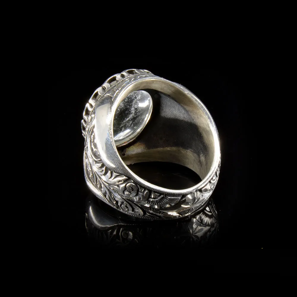 Handcraft Dur Al Najaf 925 Silver Men Ring
