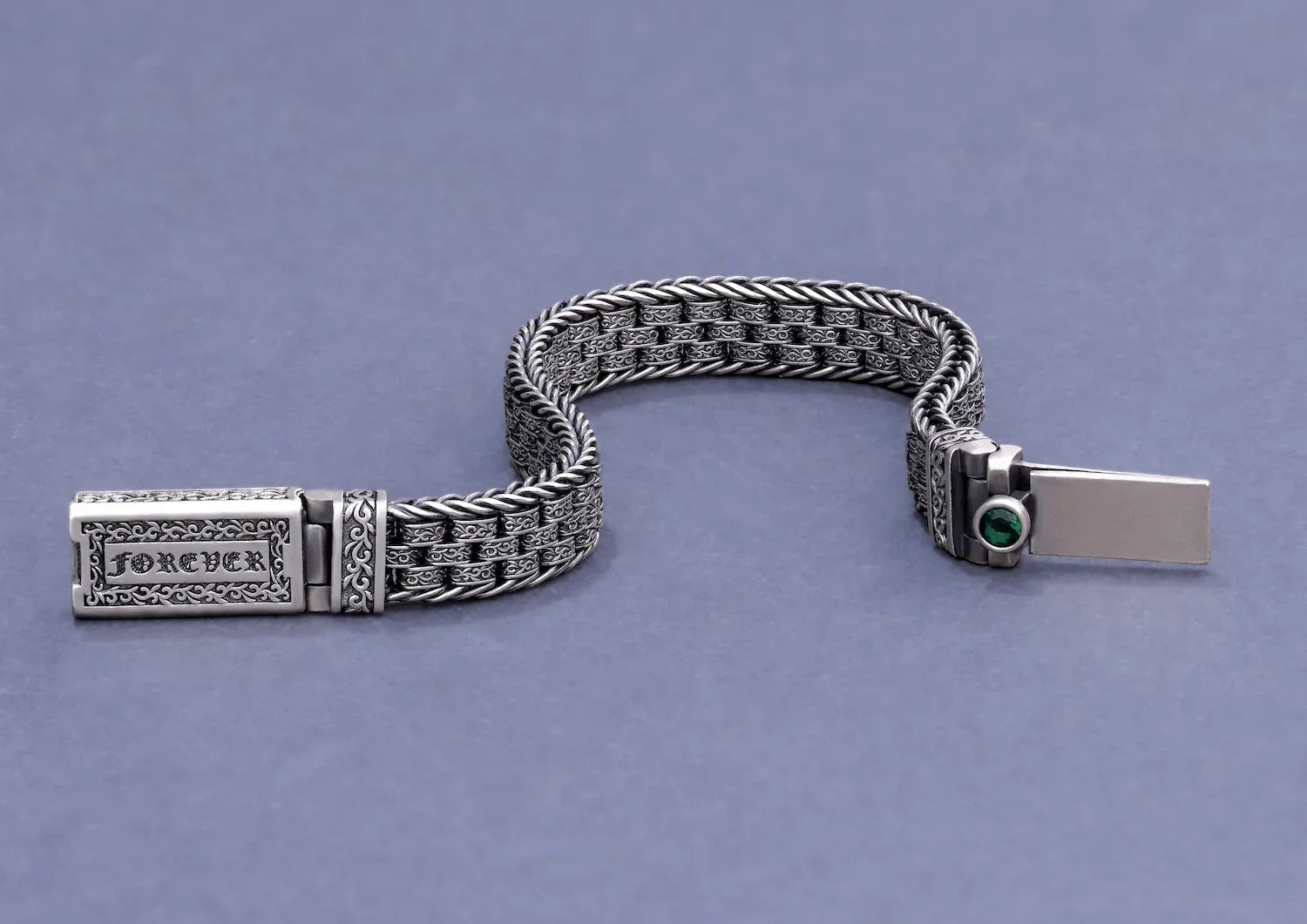 Sleek Ripple Men Bracelet