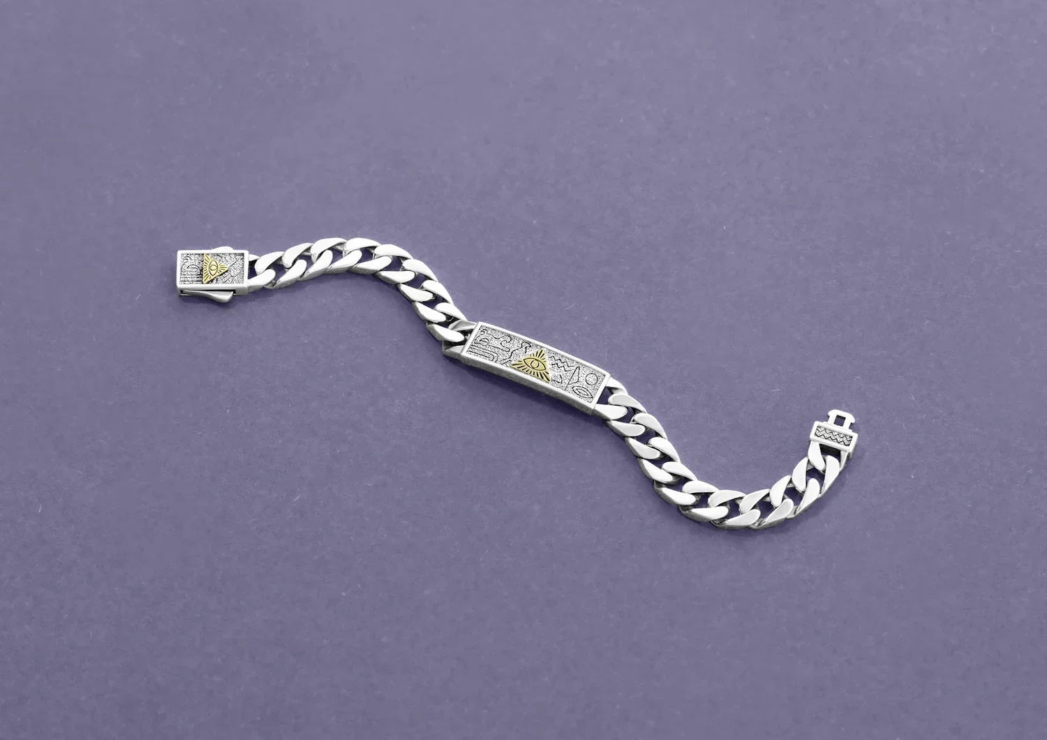 Illuminati Cuban Men Bracelet