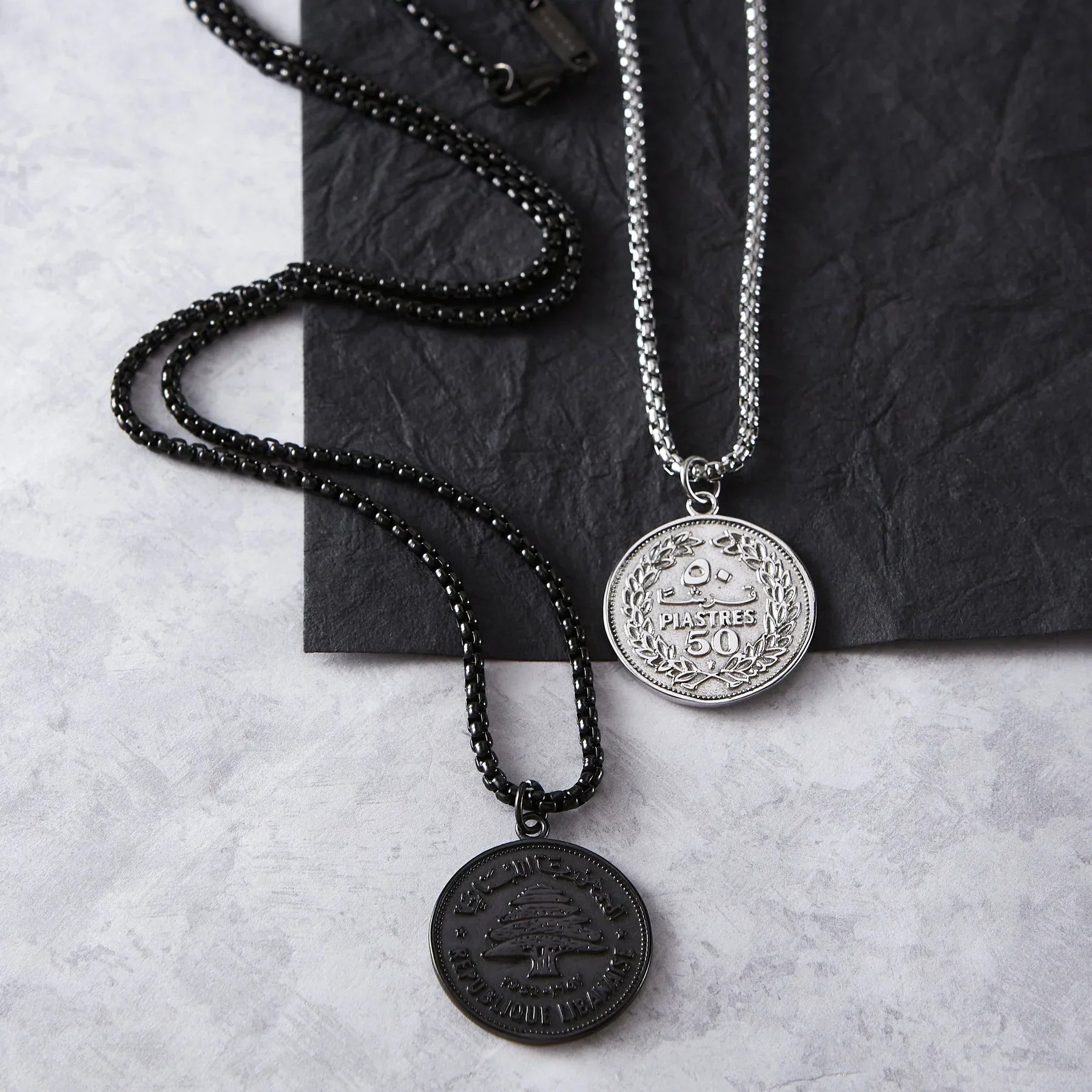 Country Coin Necklace  Men