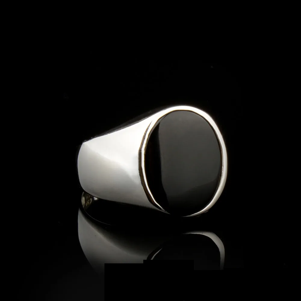 Plain Square Red Agate Modern Silver Ring