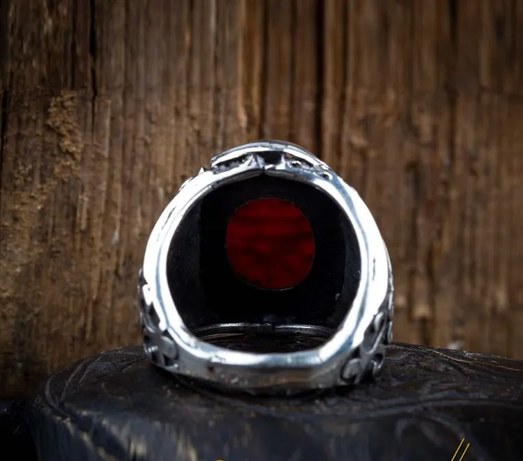 Red Yemeni Aqeeq Hasbunallahu Wa Ni’mal Wakeel Ring