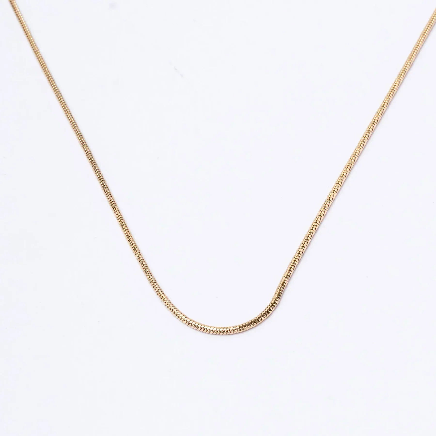 Round Snake Gold Chain
