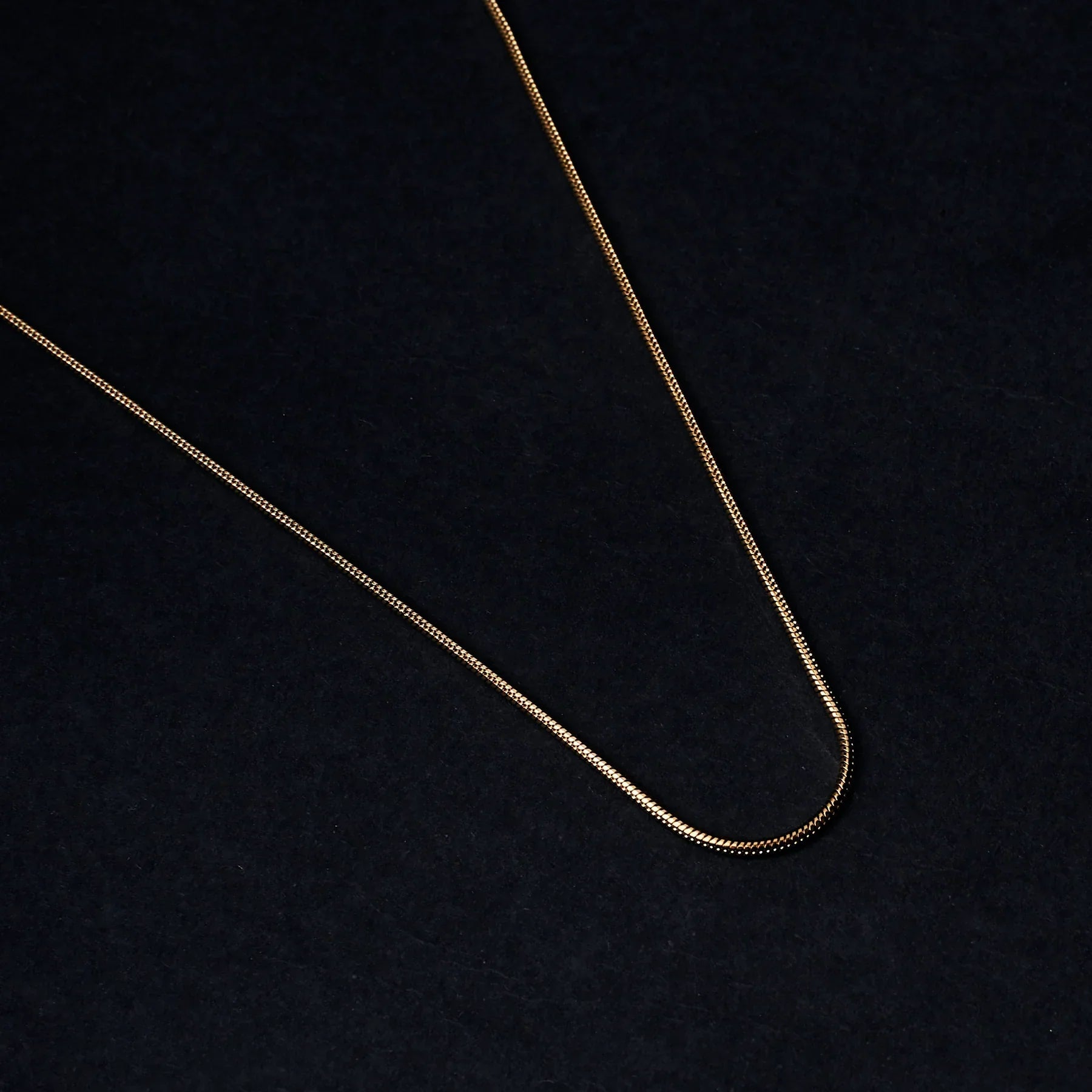 Round Snake Gold Chain