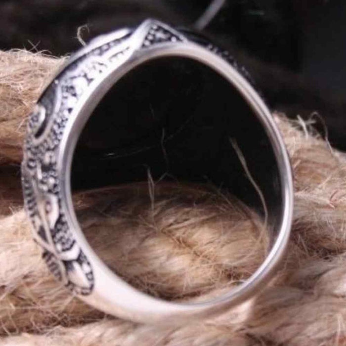 Exclusive Beautiful Onyx Stone 925 Sterling Silver Mens Ring