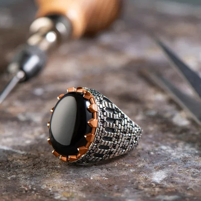 Castle Wall Turkish Ring-925