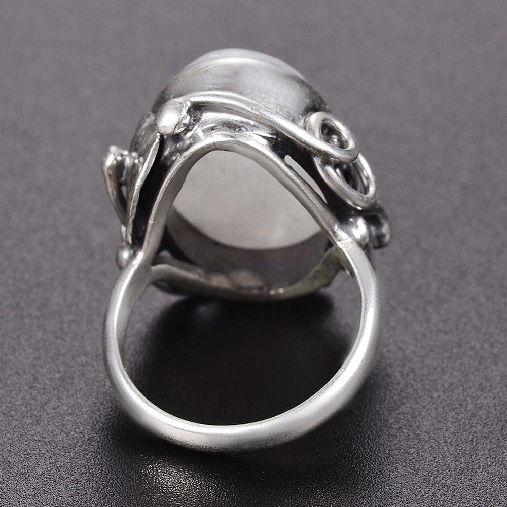 New Vintage 925 Sterling Silver Moon Stone Ring IS2 IS1 VAL1 NS3