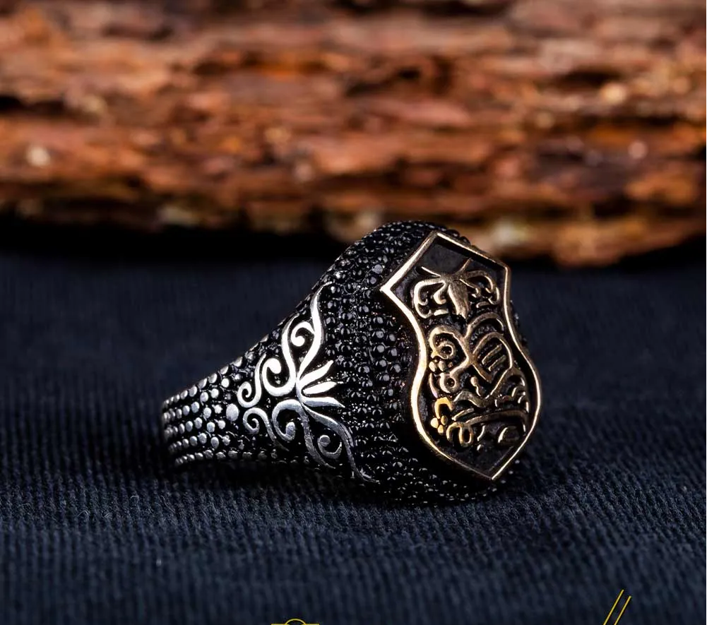 Stoneless Nalain Pak Oval Silver Ring