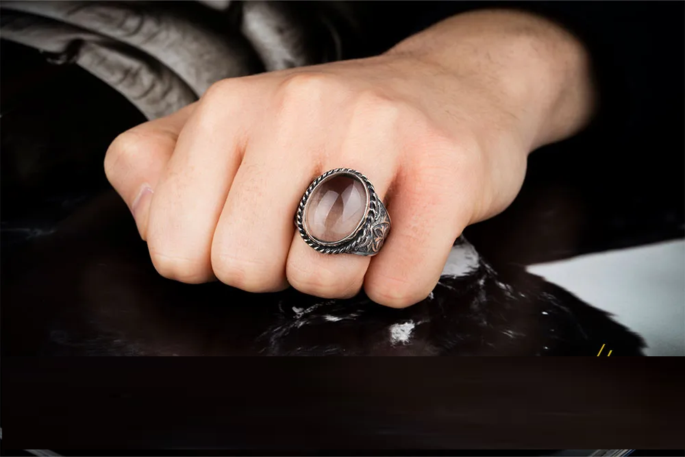 Classic Dur Al Najaf Silver Men Ring