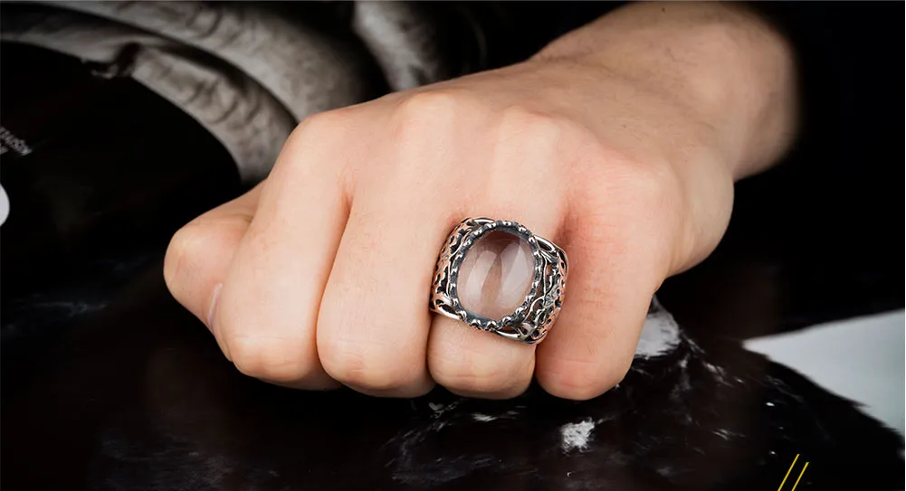 Dur Al Najaf Silver Classic Men Ring