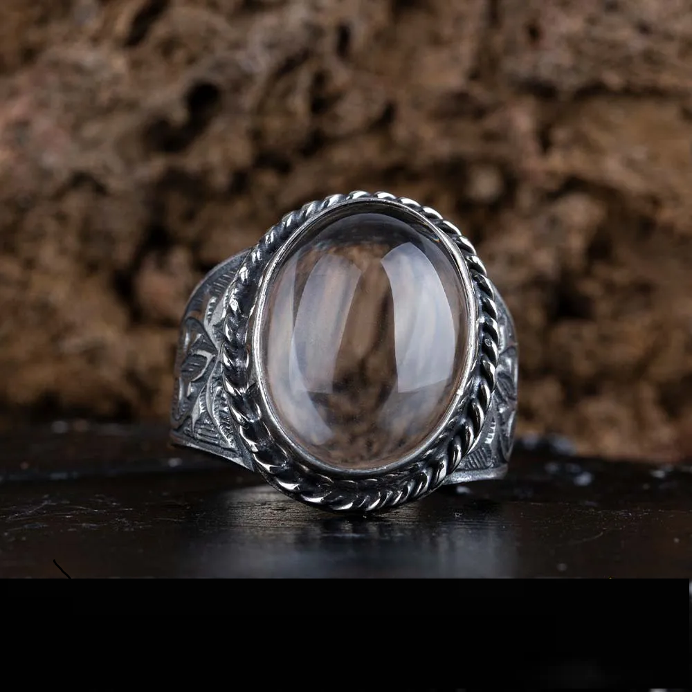 Classic Dur Al Najaf Silver Men Ring