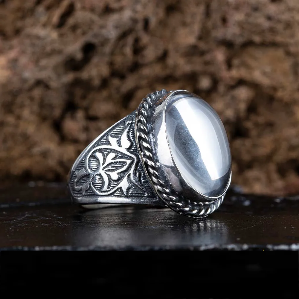 Classic Dur Al Najaf Silver Men Ring