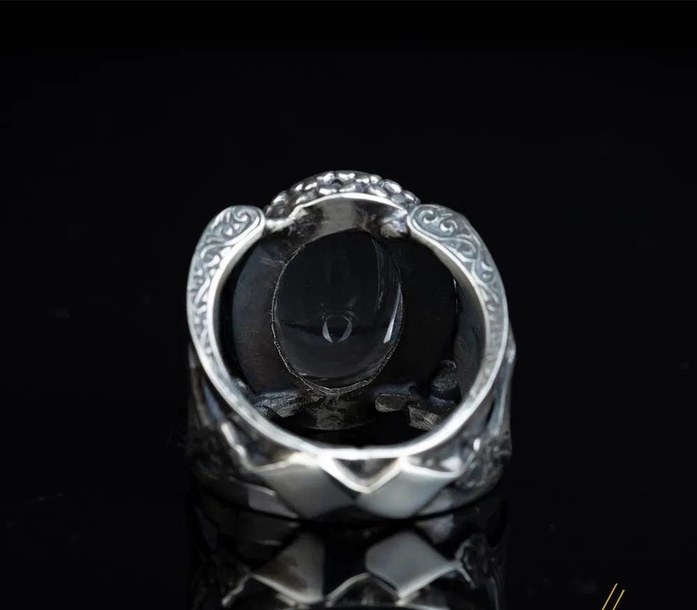 Kanuni Collection Dur Al Najaf Silver Men Ring