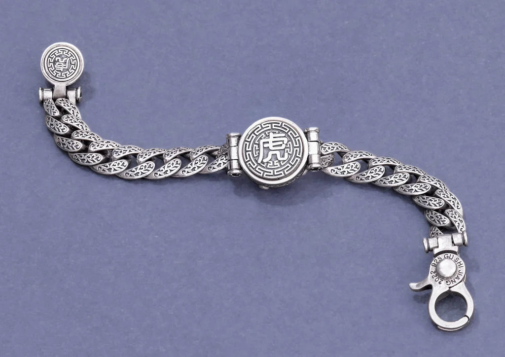 Fearless Tiger Rotating Men Bracelet