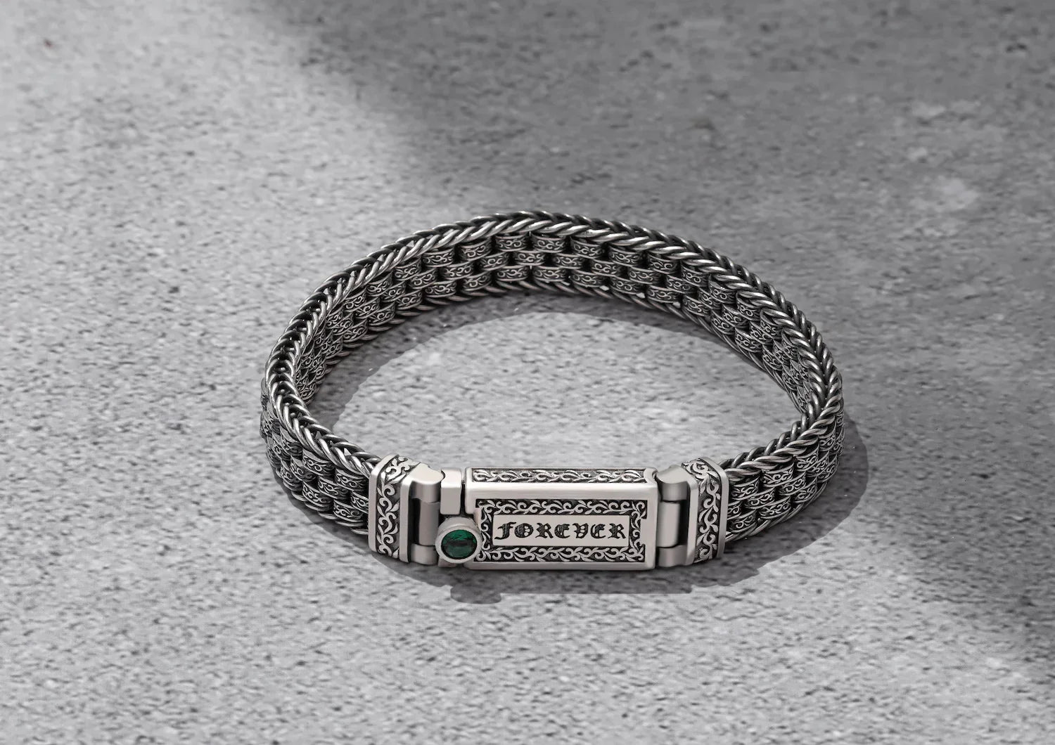 Sleek Ripple Men Bracelet
