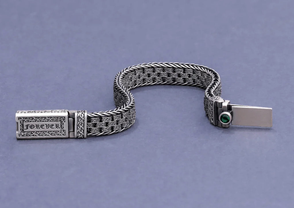 Sleek Ripple Men Bracelet