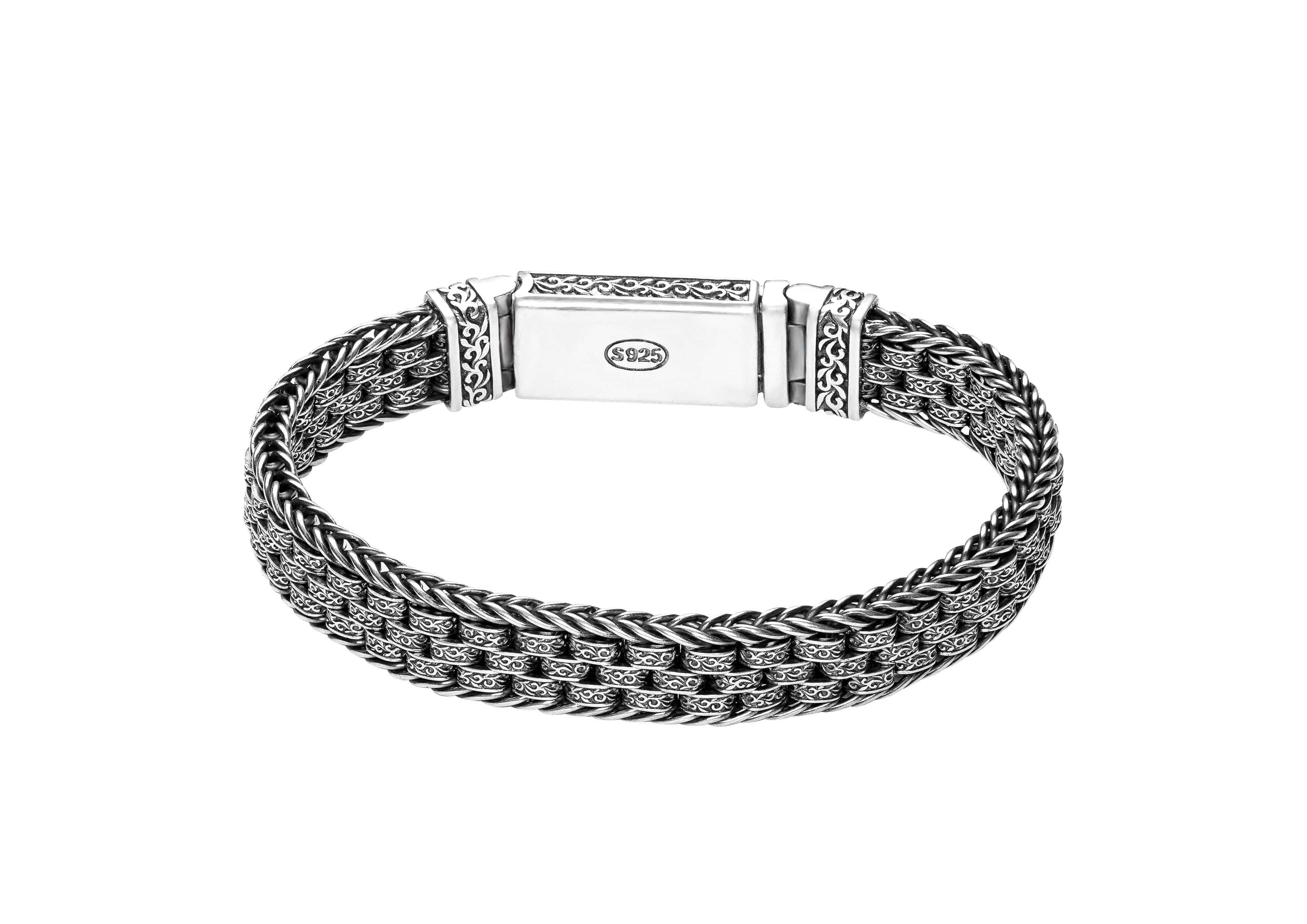 Sleek Ripple Men Bracelet