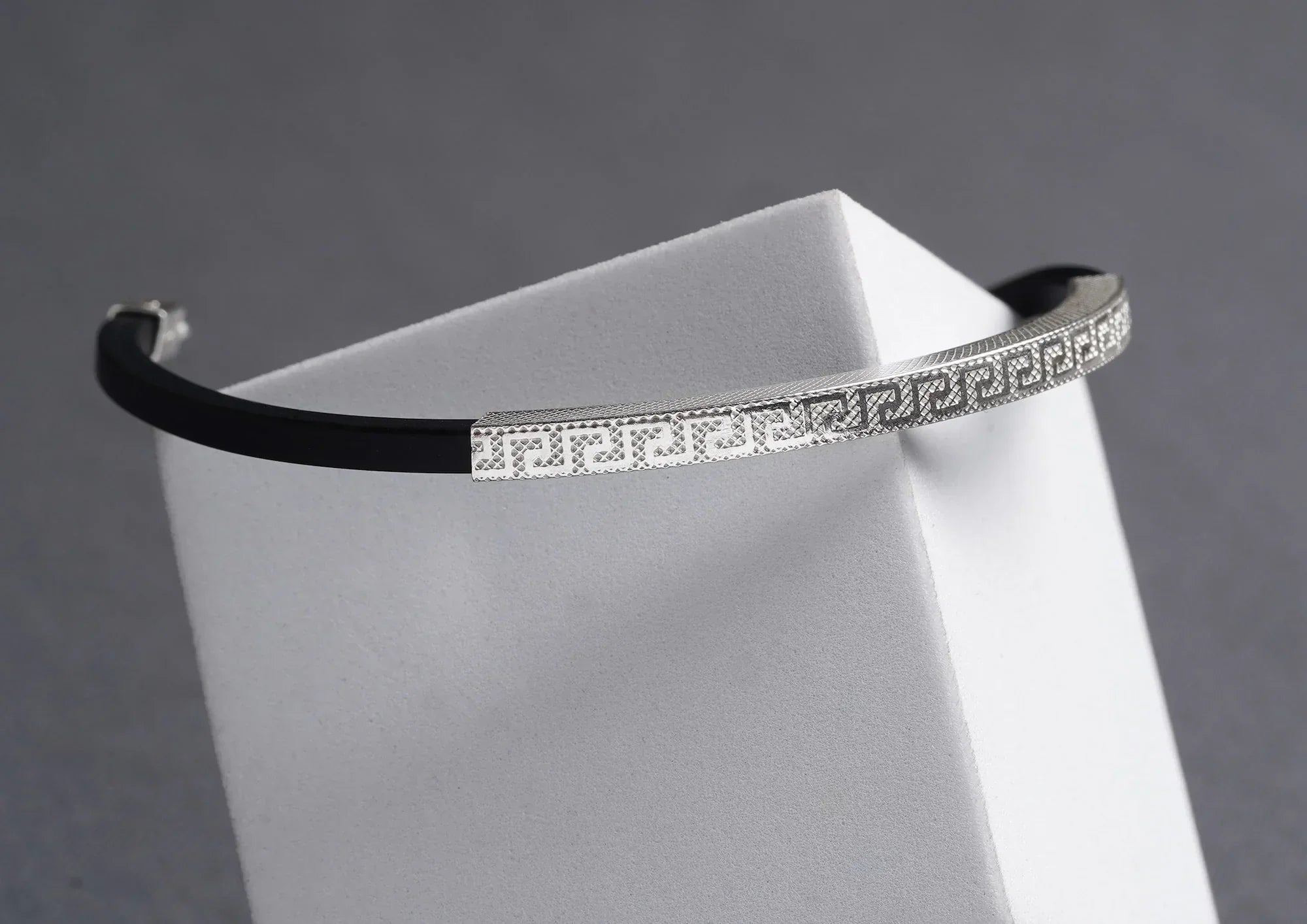 Greek Key Wrist Men  Band