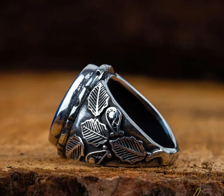 Hasbunallahu Wa Ni’mal Wakeel Blue Aqeeq Ring