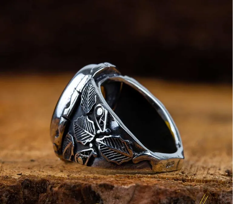 Hasbunallahu Wa Ni’mal Wakeel Yellow Aqeeq Ring