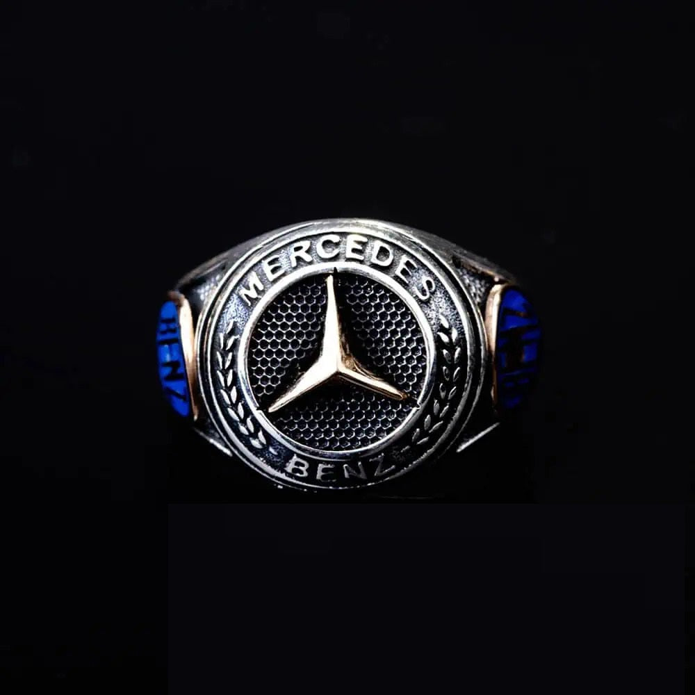 Car Logo Special Silver Ring for Mercedes-Benz Owners No4