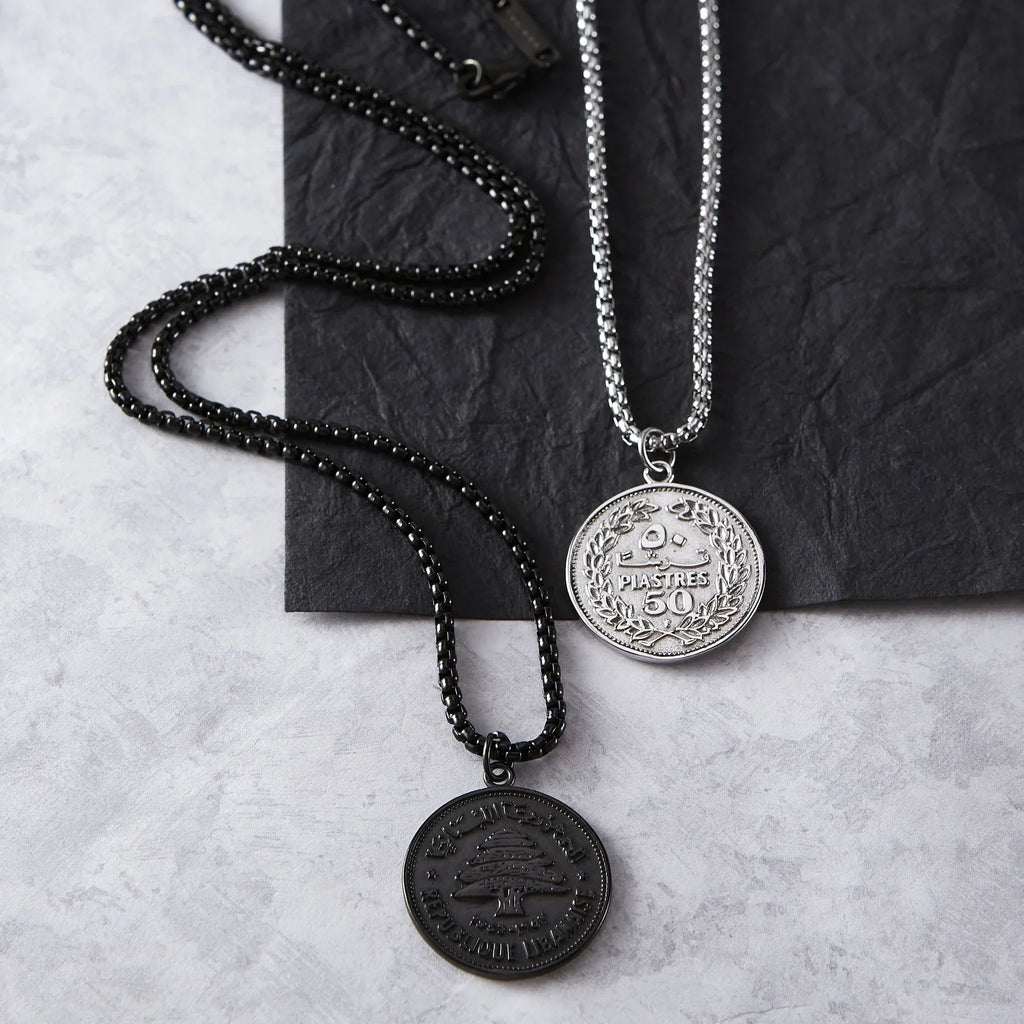Country Coin Necklace  Men