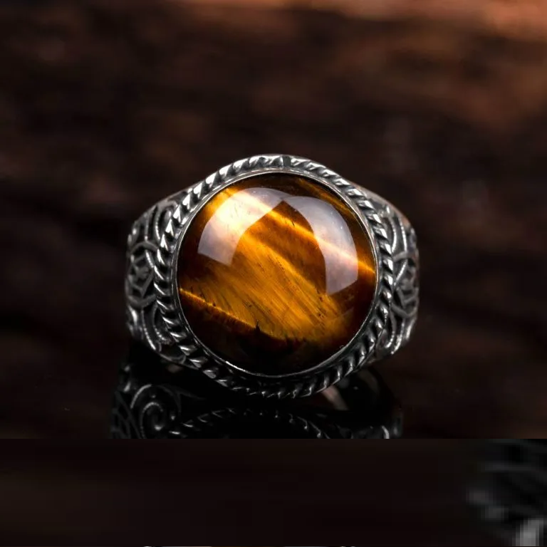 One of a Kind Brown Tiger’s Eye Ring No2