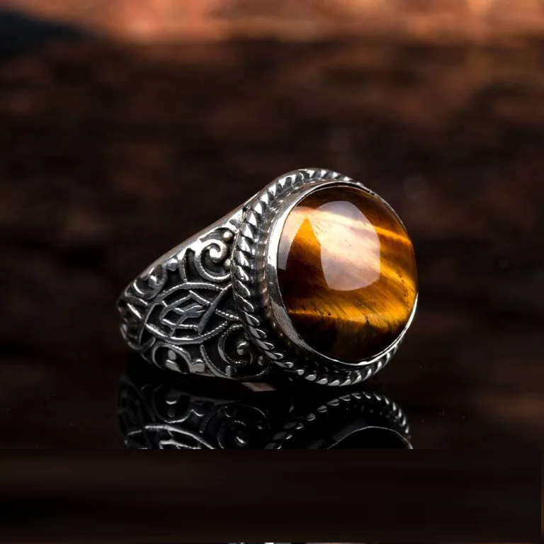 One of a Kind Brown Tiger’s Eye Ring No2