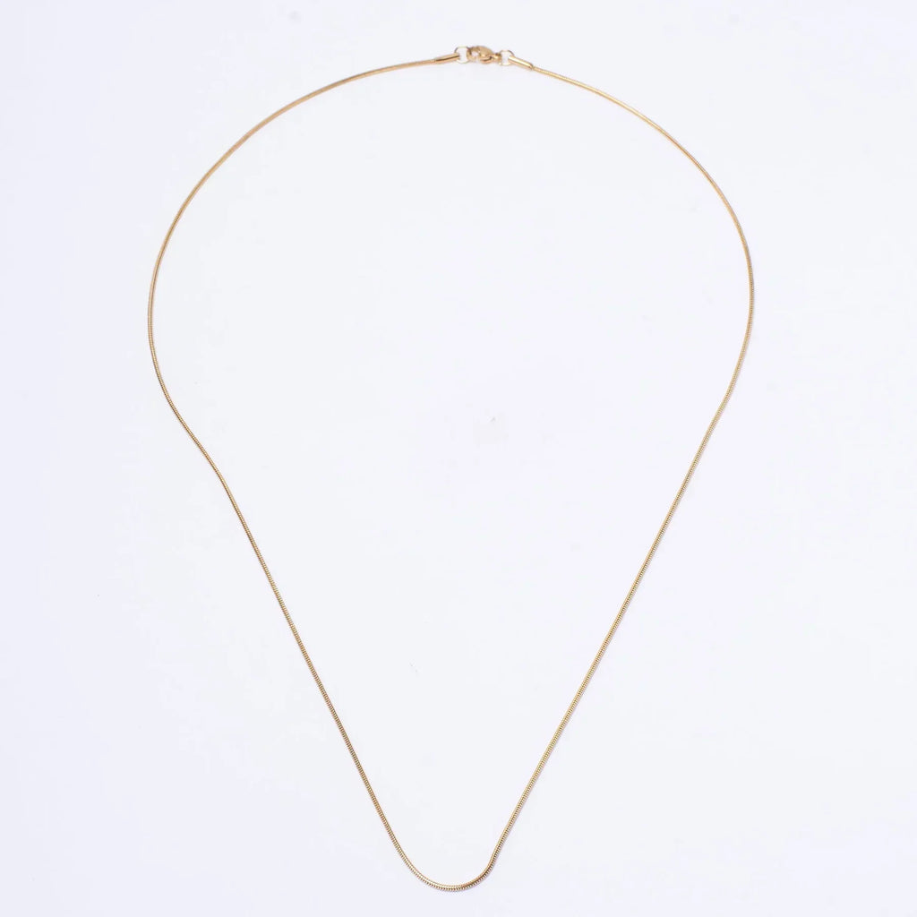 Round Snake Gold Chain