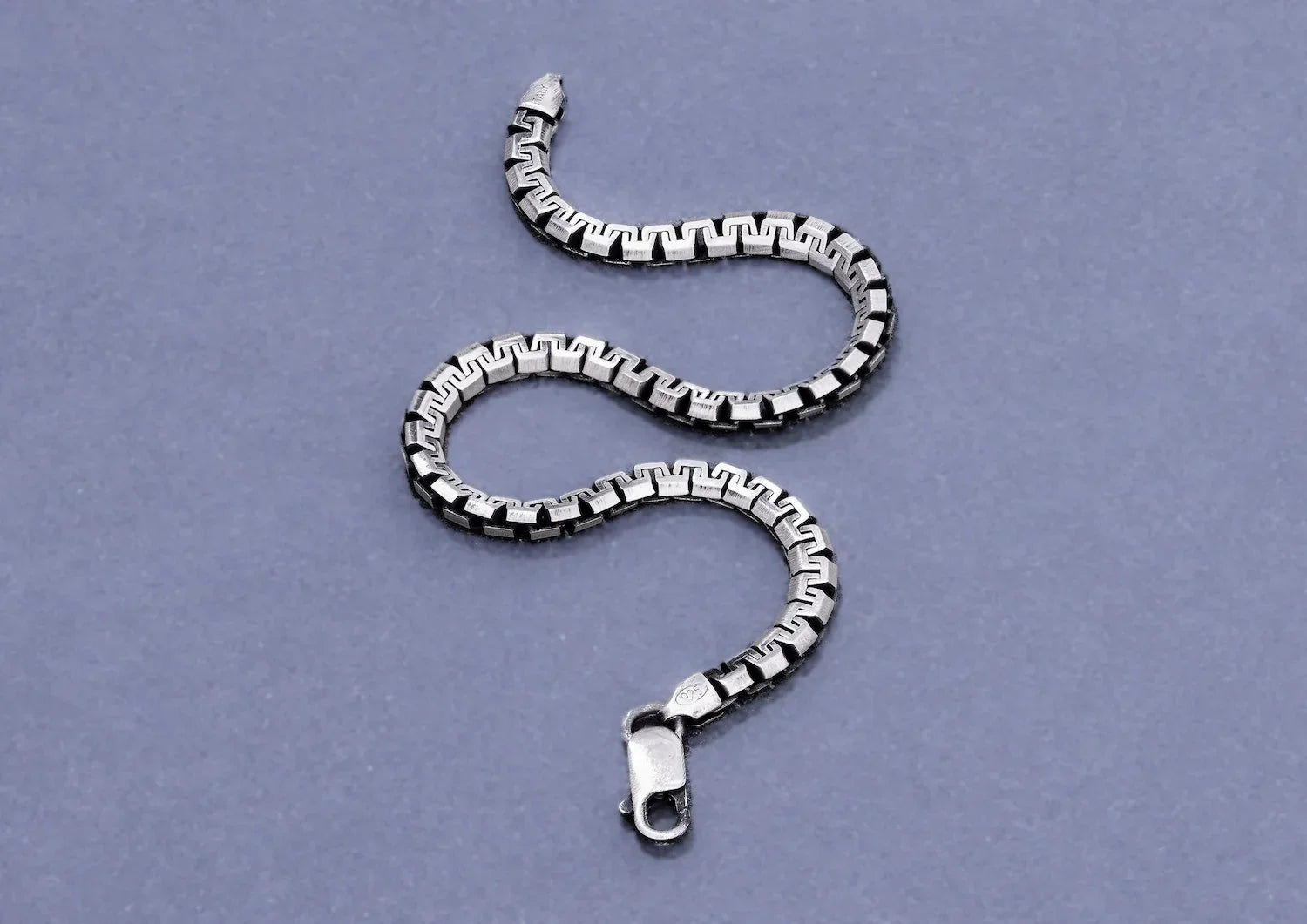 Dragon Textured Cuban Link Men Bracelet