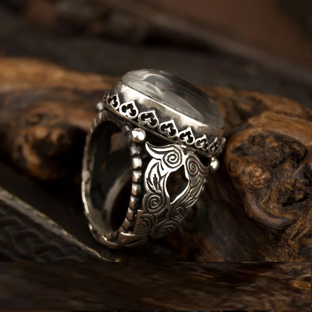 Traditional Hand Made Durr-A-Najaf Silver Ring