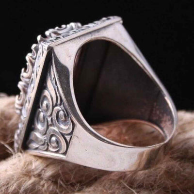 Mens 925 Sterling Original Alexandrite Stone Color Changing Ring