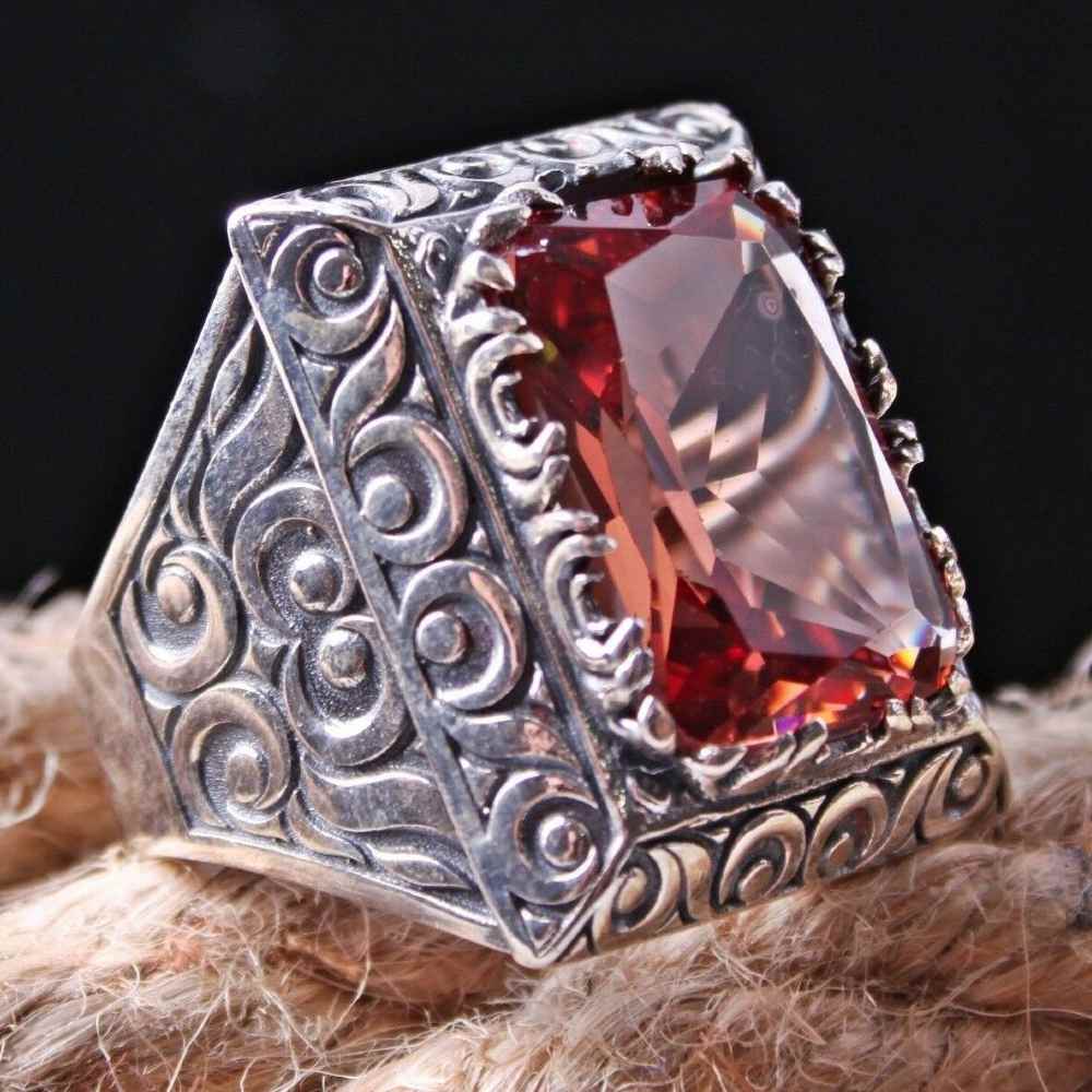 Mens 925 Sterling Original Alexandrite Stone Color Changing Ring